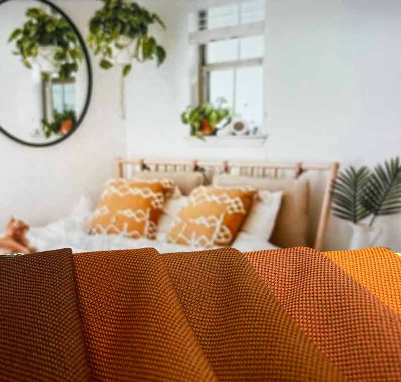 Decorative textile for the bedroom (1): Trends in fabrics for home