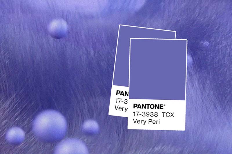 Color of the year 2022 according to Pantone: Very Peri 17-3938