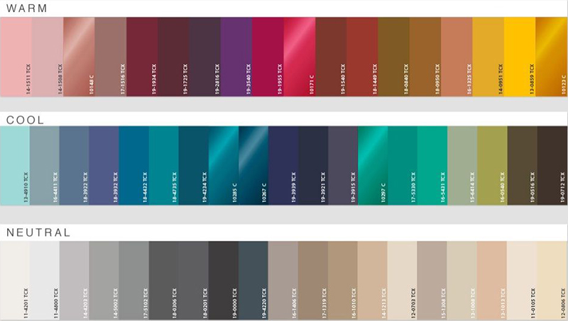 Psicología del color y significado aplicado en textiles: Colores fríos